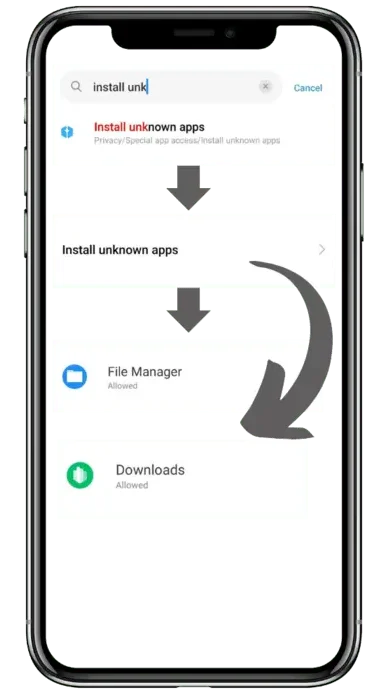 install apps permission steps on android phone