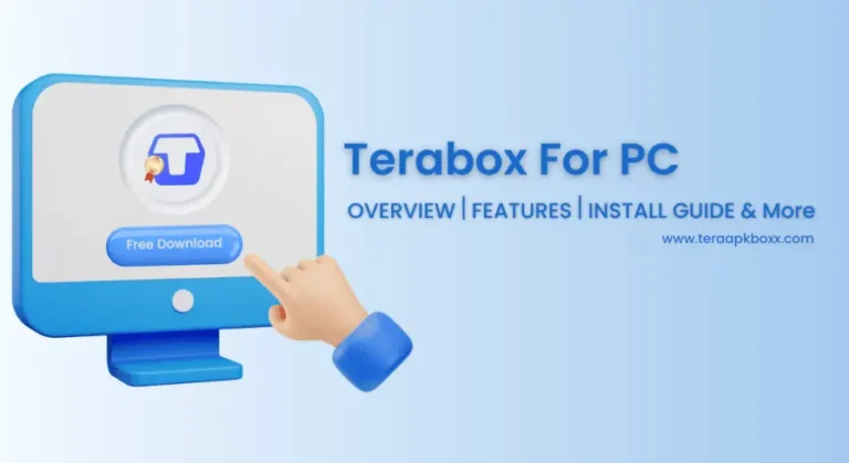 terabox for pc overview, features, installation guide, free download and more text with image of pc