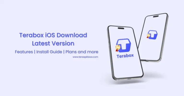 terabox ios download latest version - 2 3d phones with terabox logo and text too