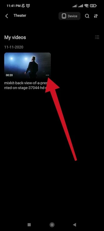 terabox video more icon